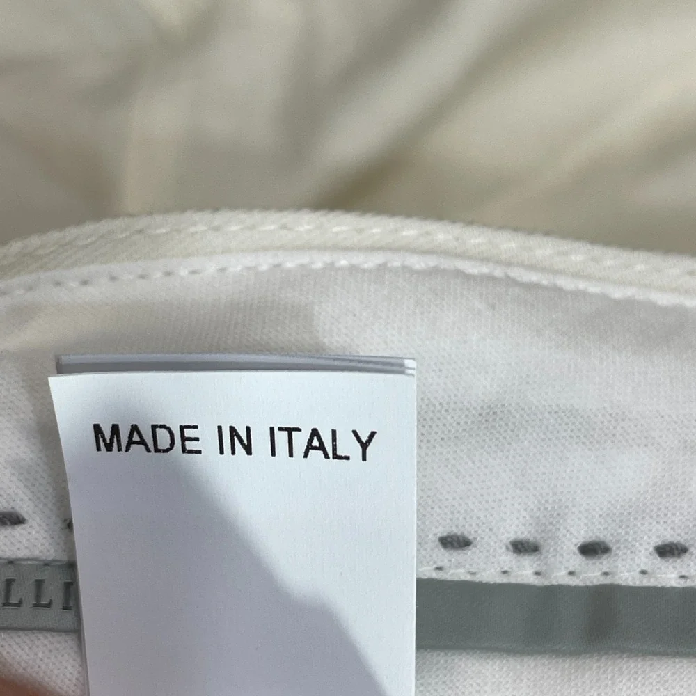 Brunello Cucinelli Men's Size 52 White Linen/ Cotton Pants Italy  Altered 40x25!